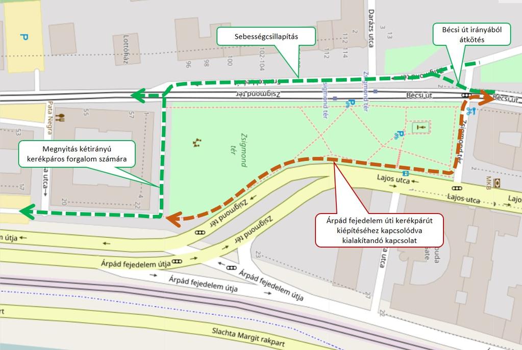 Germanus Gyula park Lásd az EV6 tengely részeként. 7.3.3 III. kerület: Területi beavatkozások 76.