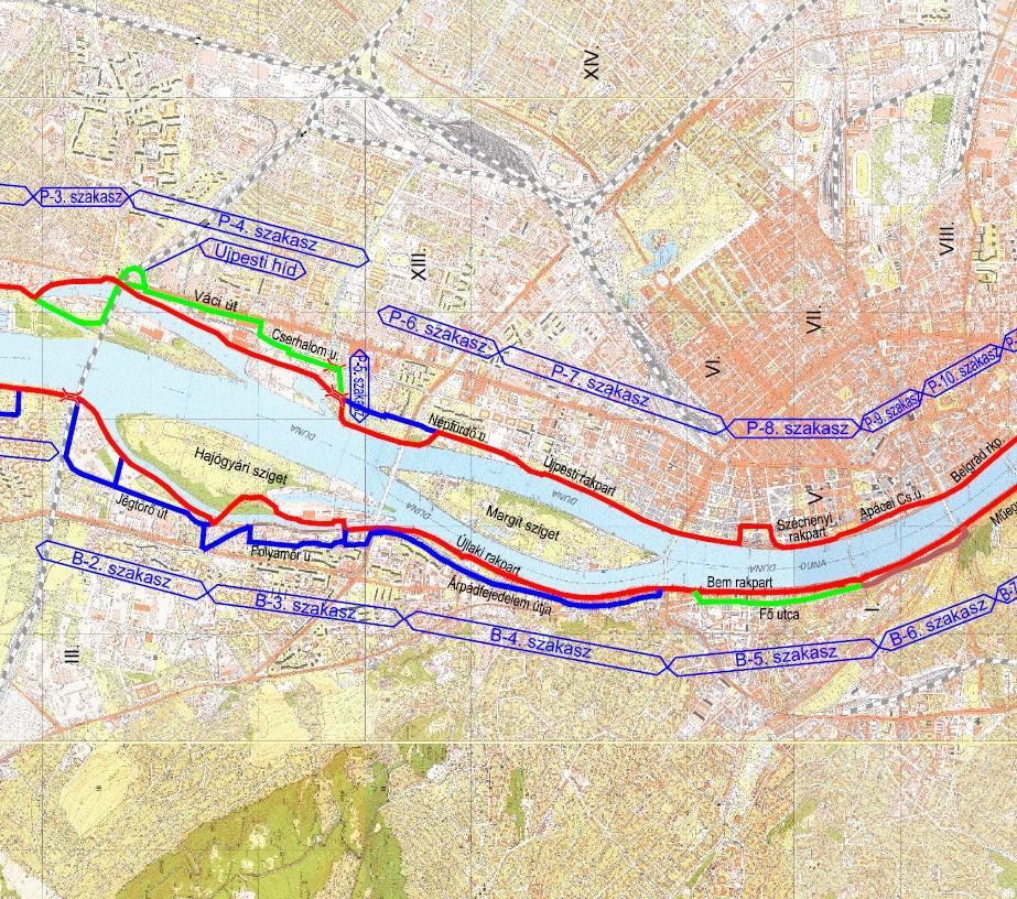 19. ábra Az EuroVelo 6 vizsgált területet érintő javasolt nyomvonalai [20] AGORA Budapest AGORA Budapest projekt keretében jelentős munkahelyi és kereskedelmi fejlesztést terveznek a Róbert Károly