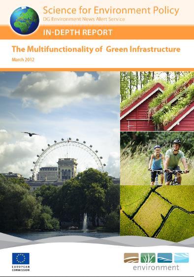 konkrét ZI lehatárolások módszertanát megalapozó Spatial analysis of green infrastructure in Europe tanulmány. 9.