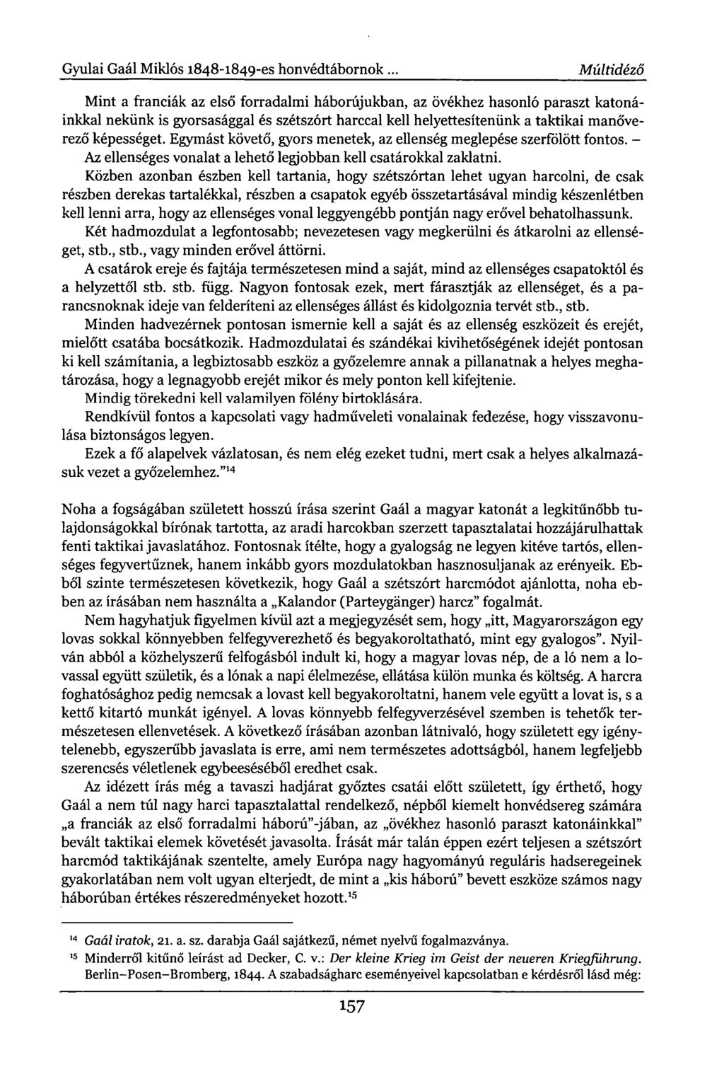 Gyulai Gaál Miklós 1848-1849-es honvédtábornok.