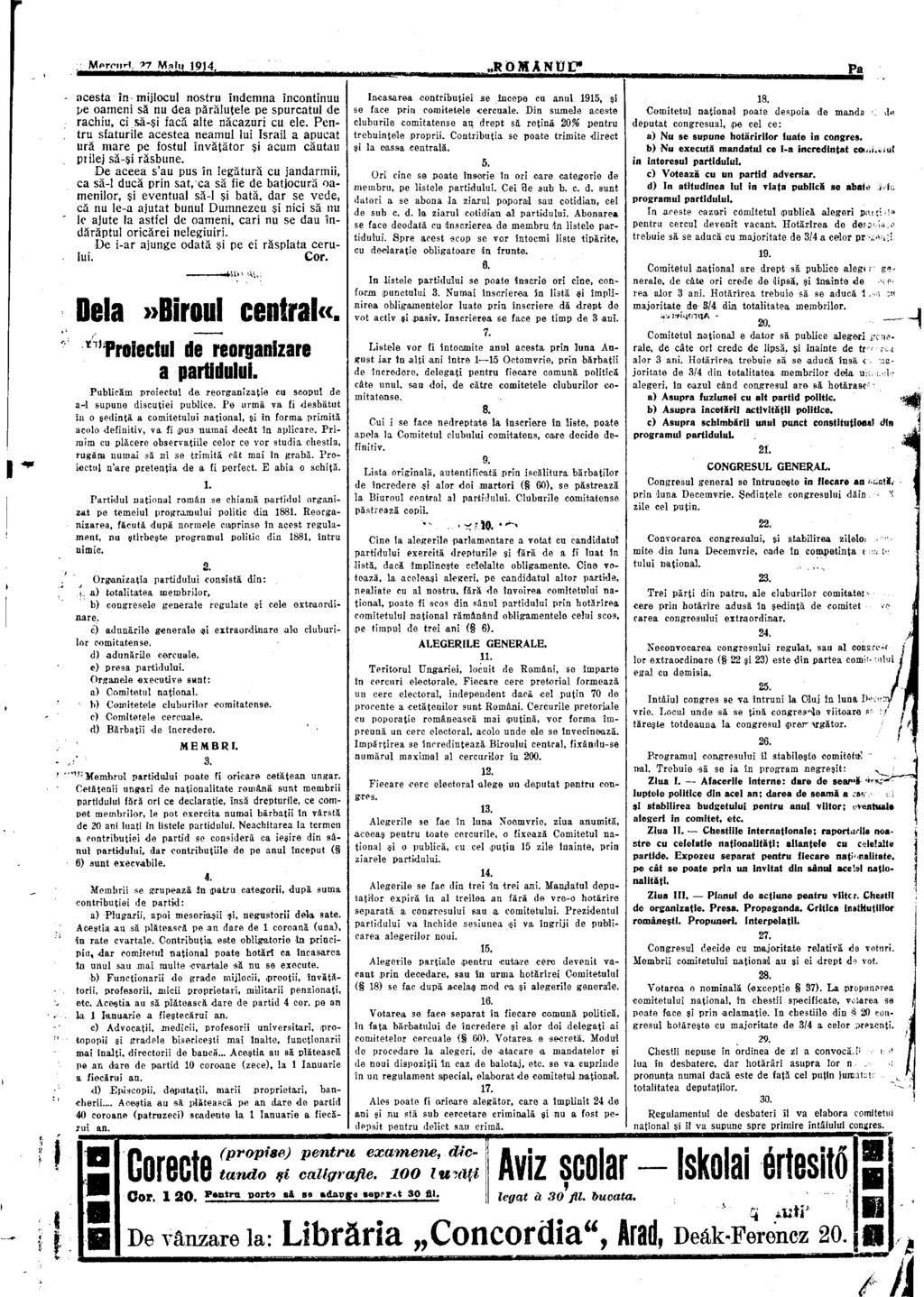 Mfrrurï. 77 Main 1914 J(ÖMINüE" Pa acesta în mijlocul nostru îndemna încontinuu pe oameni să nu dea părăluţele pe spurcatul de rachiu, ci să-şi facă alte năcazuri cu ele.