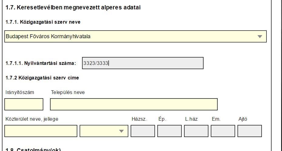 számot, kamara esetén bírósági bejegyző határozat számot: A