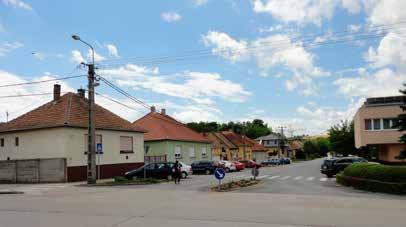 Malom utca Fő utca sarkán lévő kocka lakóházak