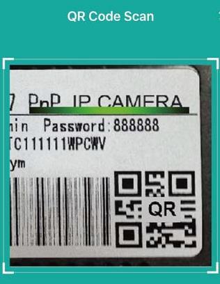 2. QR kód: A kamera UID-jét beviheti manuálisan vagy a kamerán található QR kód beolvasásával.