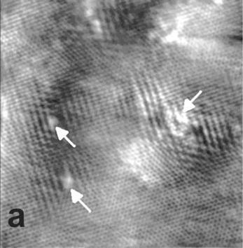 FELOLDÁSSAL Atomic resolution STM image of an Ar+ irradiated graphene sample.