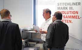 Evolúció az irkafűzésben STITCHLINER MARK III SIKERES VILÁGPREMIERJE Novemberben a Horizon GmbH nyomdai vállalkozásokat látott vendégül a FINISHING FIRST rendezvény keretein belül quickborni
