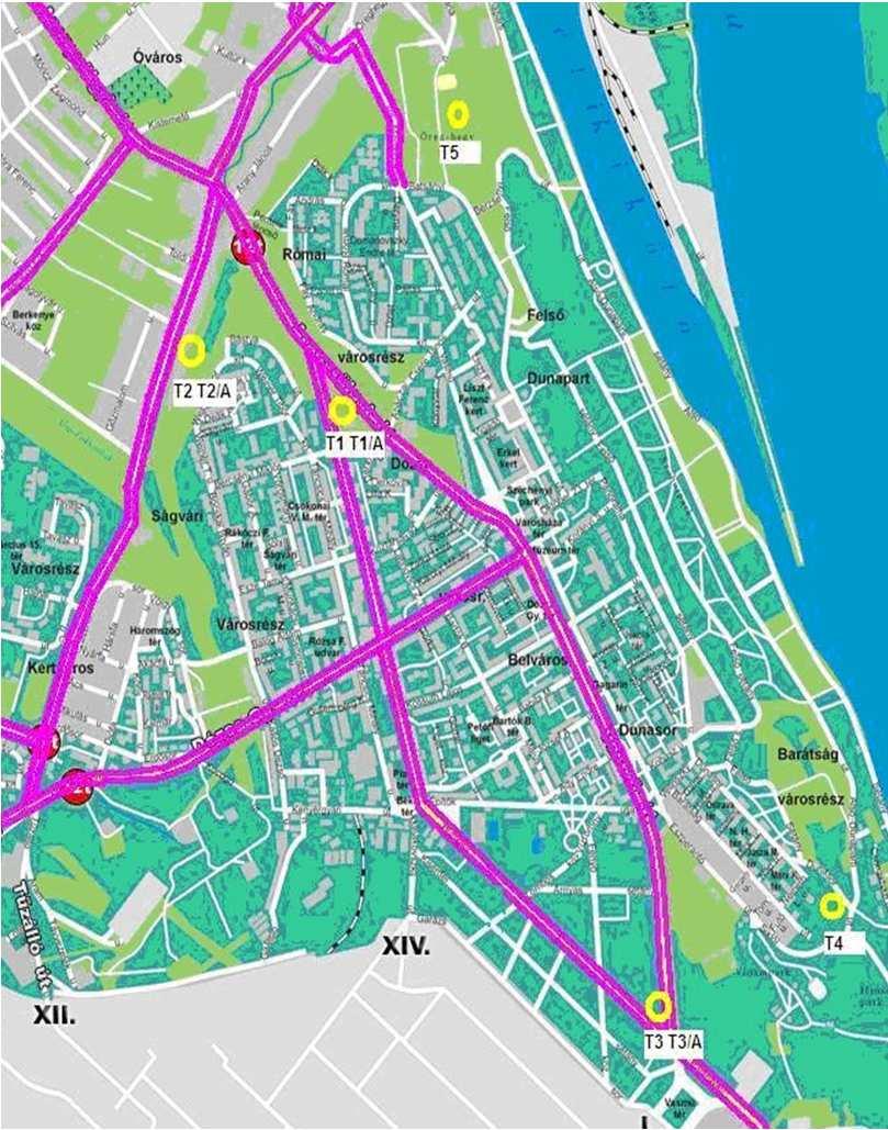 Anyag és módszer A mintavételi helyszínek kiválasztásának szempontja: Sóval terhelt: forgalmas útszakaszok mellett helyezkedjen el A kontroll minta sózásmentes területről származzon Füves