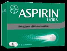 Hatóanyag: nátrium-szamárium-diszulfoszalicilát Aspirin Ultra 