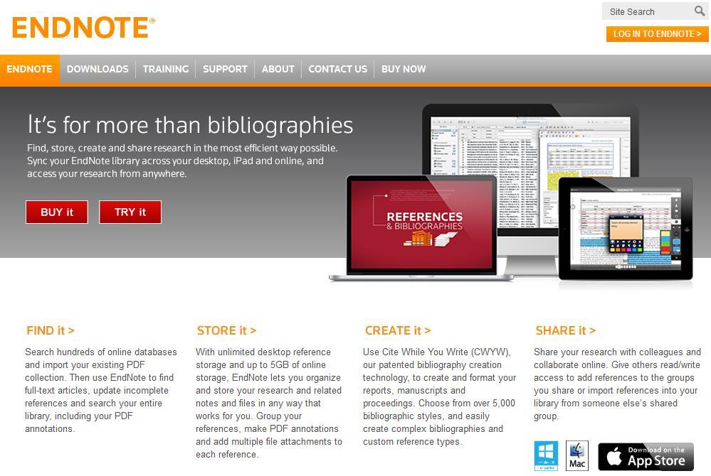 EndNote bibliográfiai alkalmazás (Thomson Reuters) Az Egyetemi