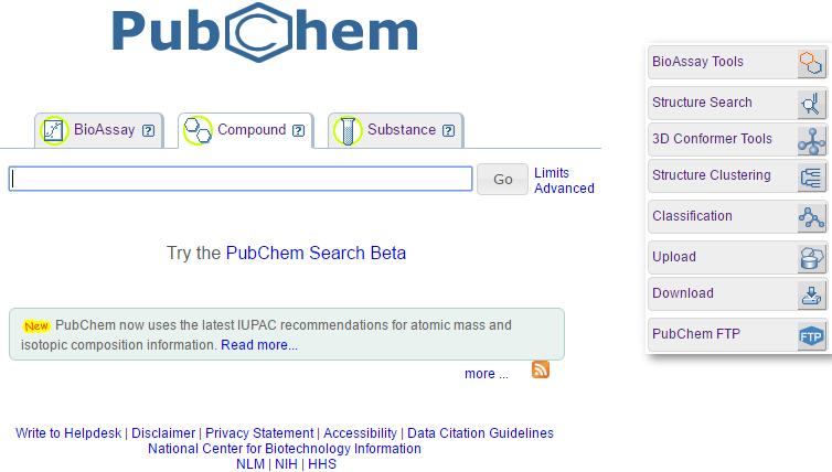 PubMed: Pubchem Project A PubChem az NIH Molekuláris Könyvtárak Vegyülettérkép