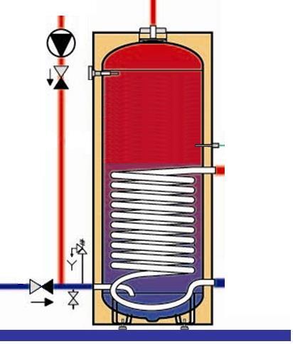 Boileres HMV termelés közvetett veszteségei a felfűtés szabályozásához szükséges hőmérőt 5/45 C hőmérsékletre célszerű beállítani a felfűtési folyamat végén a tartály olyan hőmérsékletre melegszik,