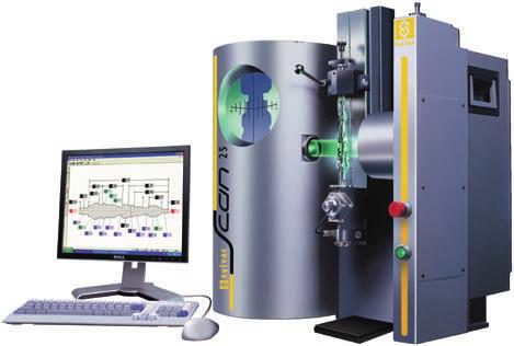 Mérés akár egyetlen gombnyomással Automatikus munkadarab felismerés Statikus és dinamikus jellemzők mérés mérőprogram alapján Sylvac Scan 25/50 Sylvac Scan 50 CE Plus / Plus Függőleges elrendezésű