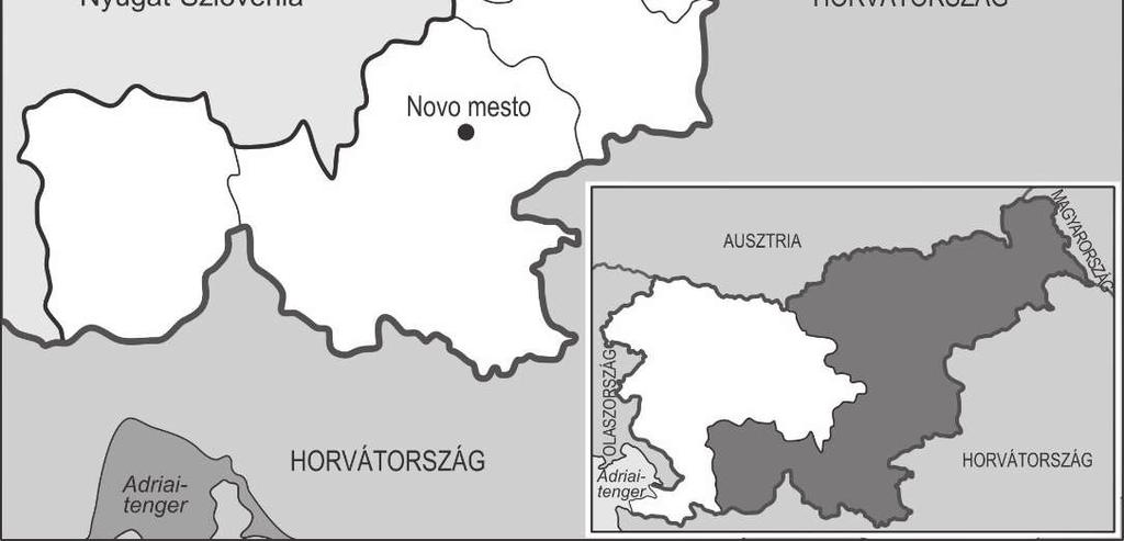 Itt fekszik Szlovénia teljes pannon területe, az Elő-Alpok délkeleti nyúlványai, továbbá a Karszt-fennsík egy része.