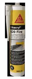 élettartam TÖMÍTÉS fehér 300 ml kartus Sikacryl -620 Fire