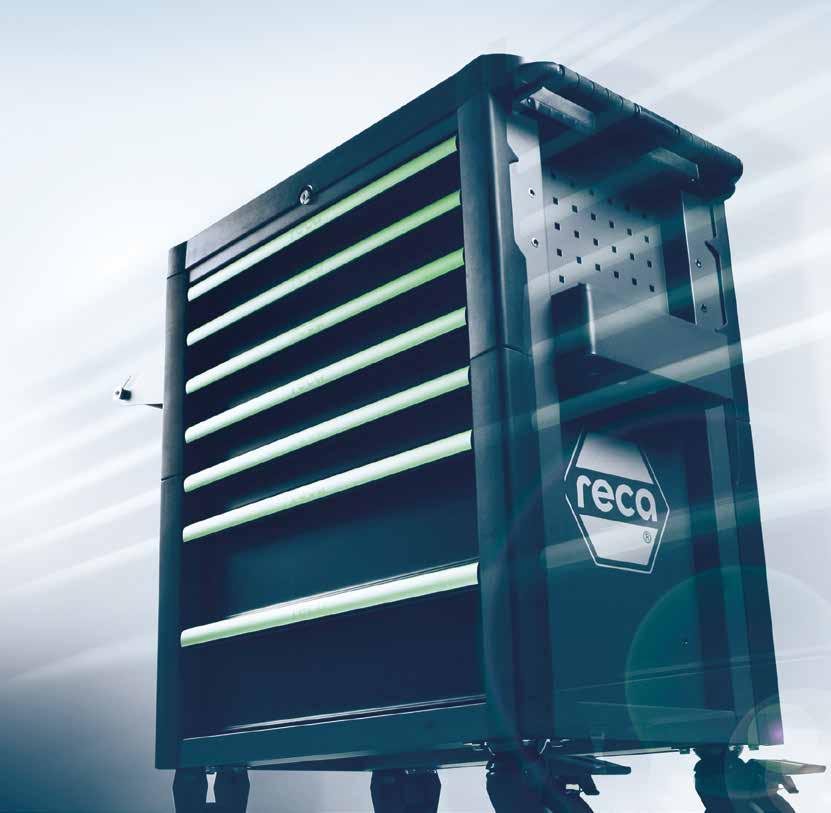RECA Toolmobile Profi szerszámkocsi A munkavégzés ergonomikus magassága 1 méter