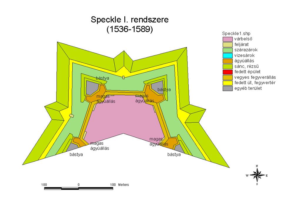 Speckle munkásságának harmadik fázisa az, amikor megkezdi nagy árokvédő művek tervezését.