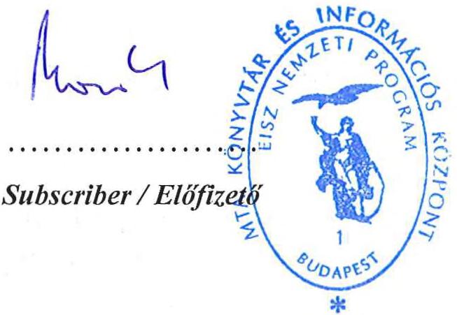 agreement Mellékletek: 1. sz.
