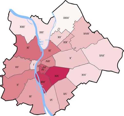 2017. FEBRUÁR DUNA HOUSE BAROMÉTER ÉRDEKLŐDÉS A KERÜLETEK IRÁNT KERÜLET 2017. JAN. 2017. FEBR. Budapest 01. ker. 7,5% 6,8% Budapest 02. ker. 13,0% 12,0% Budapest 03. ker. 10,5% 9,4% Budapest 04. ker. 9,5% 8,4% Budapest 05.