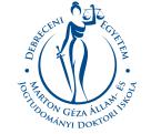 A XIV. Debreceni Doktorandusz Konferencia programja Debreceni Egyetem Állam- és Jogtudományi Kar 2017. június 2. péntek C/I. előadó 10.00 Köszöntők Prof. Dr.