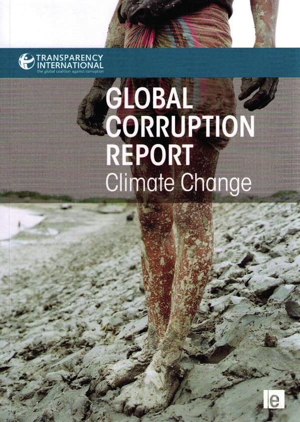 A 2011-ben megjelent klímaváltozással kapcsolatos Globális Korrupciós Jelentés címlapja Az azonos módszertannak köszönhetően e vizsgálatok eredményei összvethetőek, ami lehetővé teszi annak