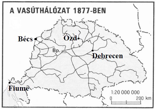 Az újkori magyar történelem Érettségi feladatok gyűjteménye 32 14. A feladat a dualizmus kori magyar gazdasági életre vonatkozik. (E/3) Válaszoljon a kérdésekre a források és ismeretei alapján!