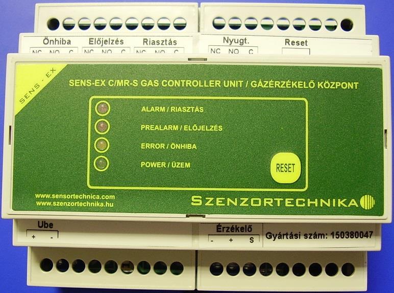 Felhasználói kézikönyv SENS-EX C/MR-D-S CO TÍPUSÚ EN 60715 SZABVÁNYOS