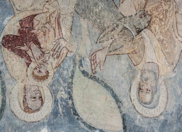 Menekülés Egyiptomba részlet Menekülés Egyiptomba és a Bemutatás a templomban jelenetei kerültek.