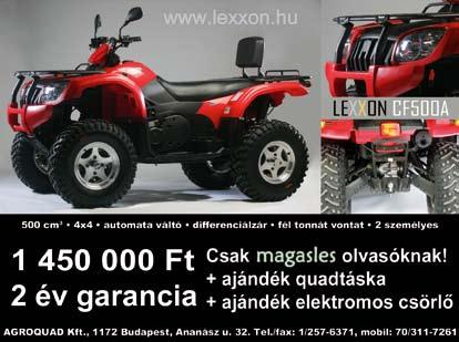 Négy keréken Lexxon CF500A Munkagép lehet! Kasza László Persze ez is Kínában készült, ami egyáltalán nem lepett meg.