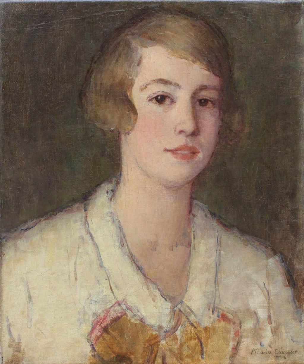 Kádár Erzsébet: Önarckép (1926) című festményének