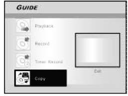 7 A [ ] [ ] gombok segítségével válassza ki a DVD -t, vagy a HDD -t, majd nyomja meg az [OK] 8 A Recording mode kiválasztásához használja a [ ] [ ] gombokat, majd nyomja meg az [OK] A Just Fit