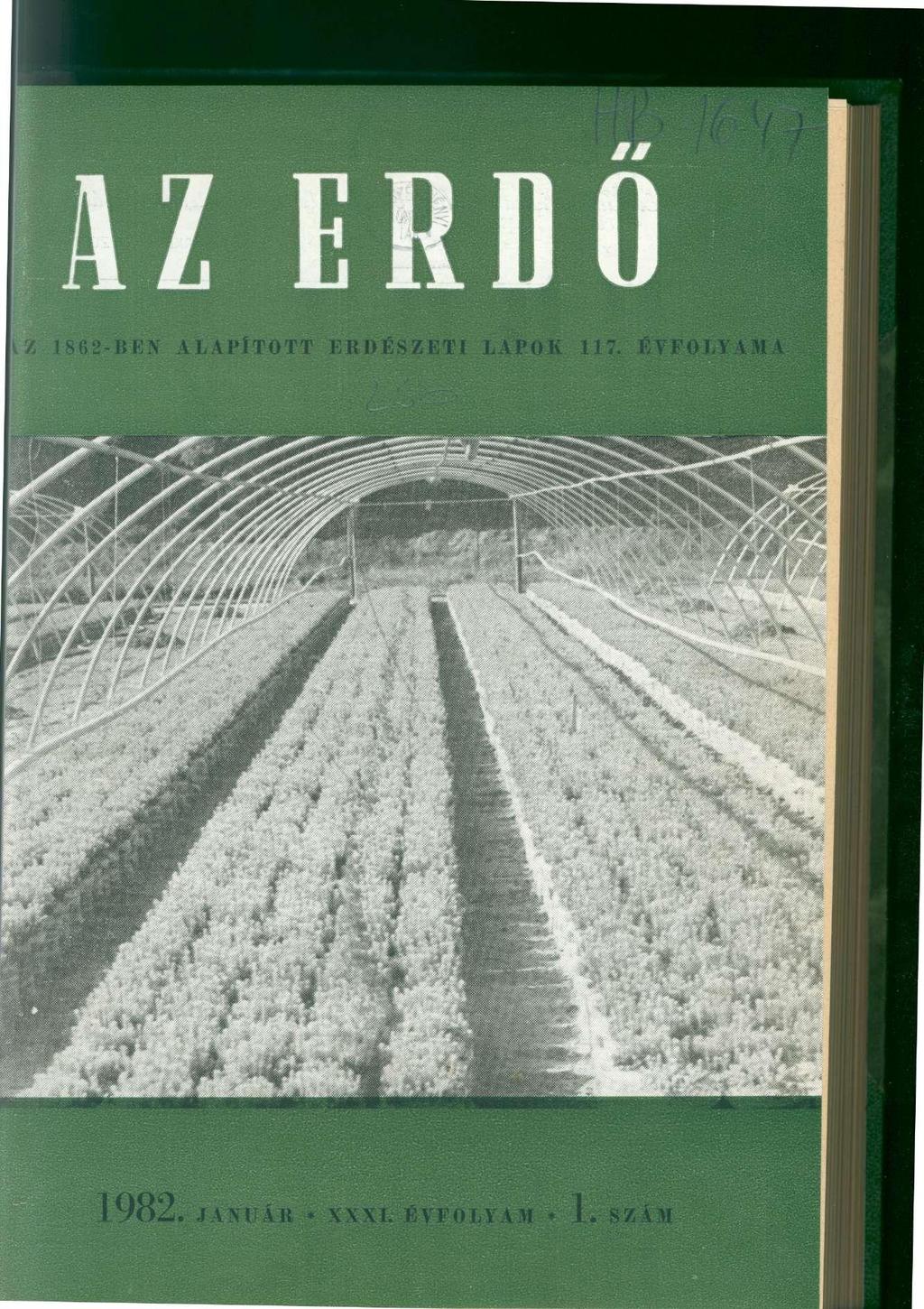 AZ ERDO 2-BEN ALAPÍTOTT ERDÉSZETI