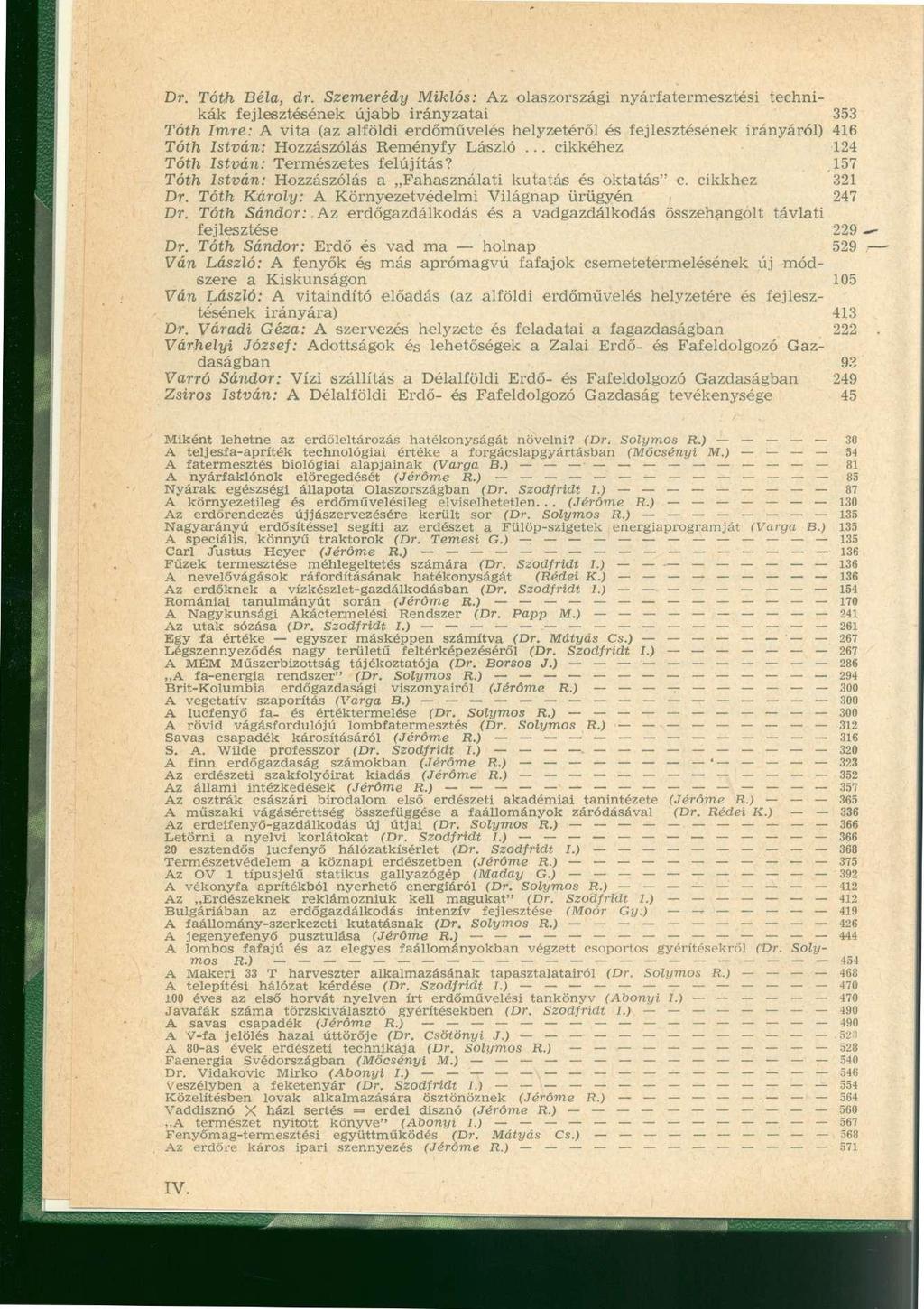 Dr. Tóth Béla, dr.