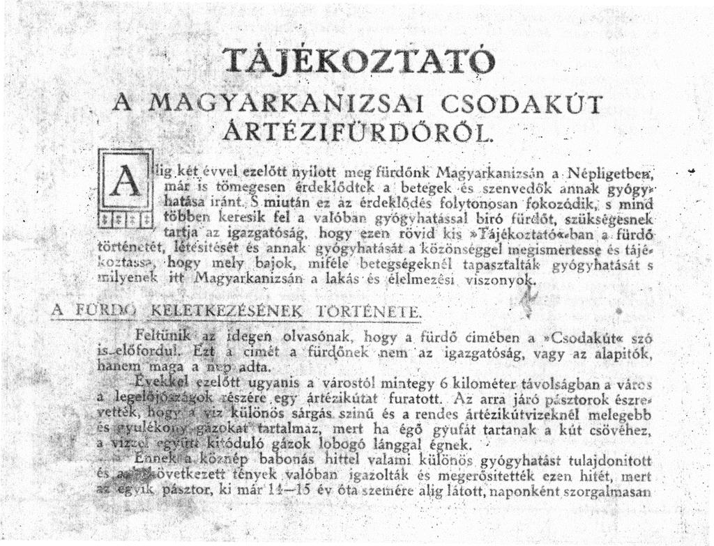 33. kép: Tájékoztató a Magyarkanizsai