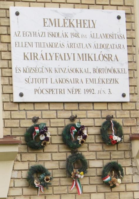 Pócspetri 1948-as tragikus eseményeinek, a Pócspetri pernek, a