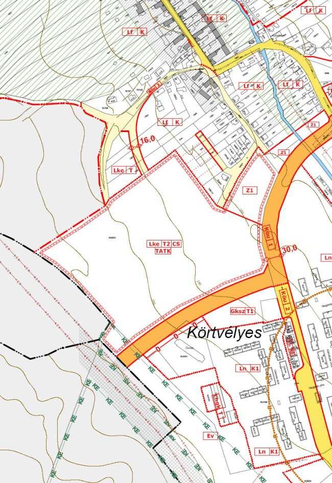 K OM LÓ TELEPÜLÉSRENDEZÉSI T ERVÉNEK 2015. ÉV I M ÓDOSÍT Á S A Mecsekfalu telekvégei érintik, amely telekvégek tartalék terület jelentenek családiházas beépítés számára.