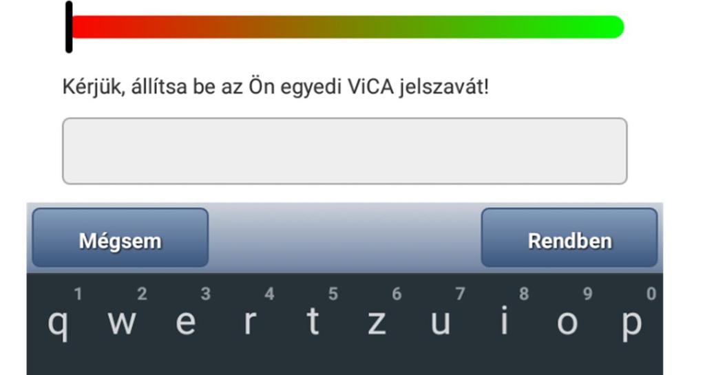 A program későbbi használata során ezt a jelszót kell majd megadni az indításkor.