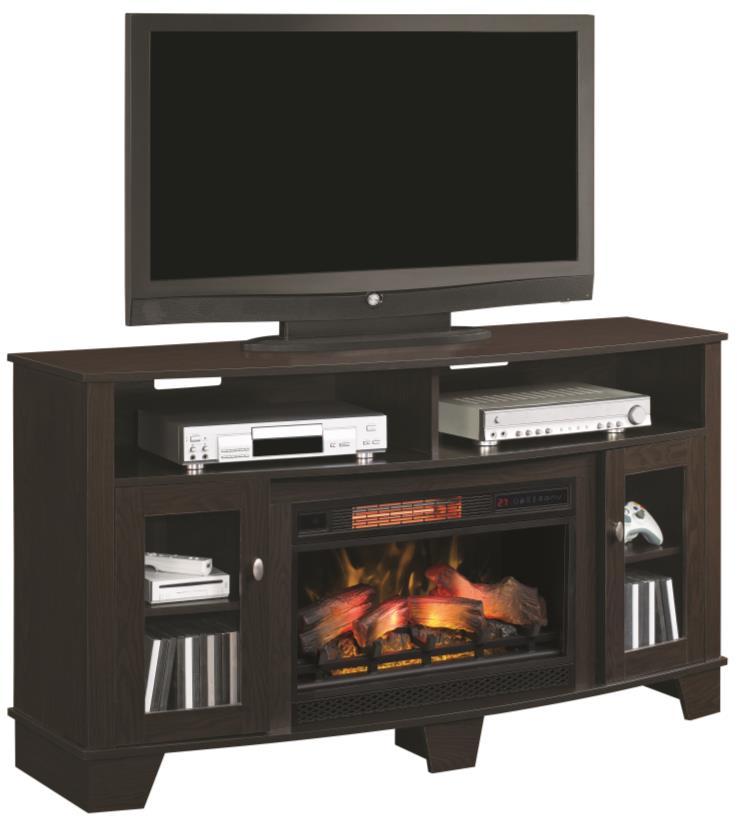 La Salle Kapható színek: Engineered Oak Espresso, Engineered Midnight Cherry Egy 62 hüvelyes TV-t is rálehet tenni Az ajtókba beépített üveg,