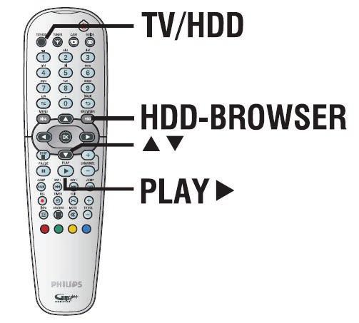 Felvétel merevlemezre Felvétel és lejátszás egyszerre Miközben éppen egy TV-műsort rögzít a HDDre, lehetősége van egy korábban rögzített adást lejátszani a HDD-ről, vagy egy DVD-t lejátszani, illetve