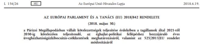 Climate Action Regulation (CAR) https://eurlex.europa.