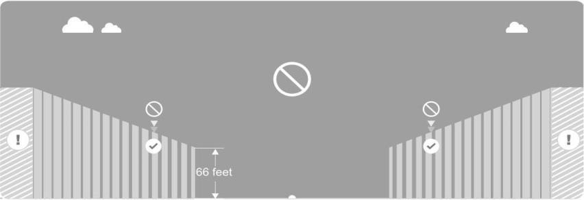 Phantom 3 Standard Felhasználói Kézikönyv Repülőtér 1640 láb 320 láb Repülés-tilalmi zóna Magasság korlátozott repülési zóna Figyelmeztető zóna Korlátozott területek (GPS szükséges): 1.