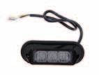 12/24V UEUL2298 Villogó lámpa 3xLED NARANCS