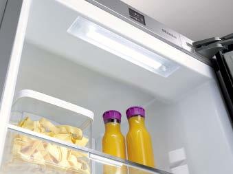 egyedülálló ragyogással világítja meg a Miele hűtőkészülékek belső terét.