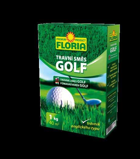 fűfajták, közepesen finom levelű, sűrű, jól sarjadzó gyepet képez FLORIA Fűmagkeverék GOLF F540/03 1 kg 300 10 859400500 27 60 1209 23 80 4 év finom és sűrű gyepfelületet képez reprezentatív,