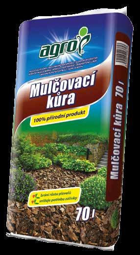 DEKORÁCIÓS TERMÉKEK AGRO Fenyőkéreg A310/01 70 l 39 1 859400500 36 13 4401 39 20 5 év 100% természetes anyag környezetbarát ágyasok talajtakarásához (meggátolja a gyom növekedését és a víz