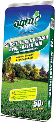 AGRO Gyep-pázsit föld A100/33 50 l 51 1 858600964 11 99 2703 00 00 3 év a talaj minőségének javítására a gyep létrehozása előtt a gyep átfedésére a vegetációs időszak alatt