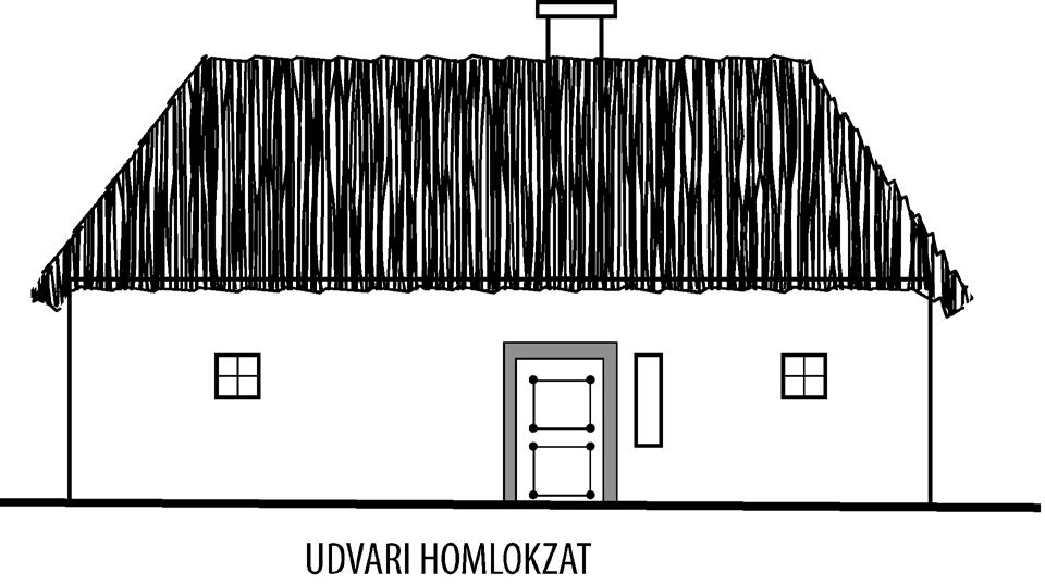 / Jelenlegi tulajdonos: Szilágyi Imre A lakóhelyiség főbb jellemzői 4./ A helyiség mennyezete: kilátszós gerendák náddal, sártapasztásos mennyezettel. 5./ A mestergerenda még ma is látható.