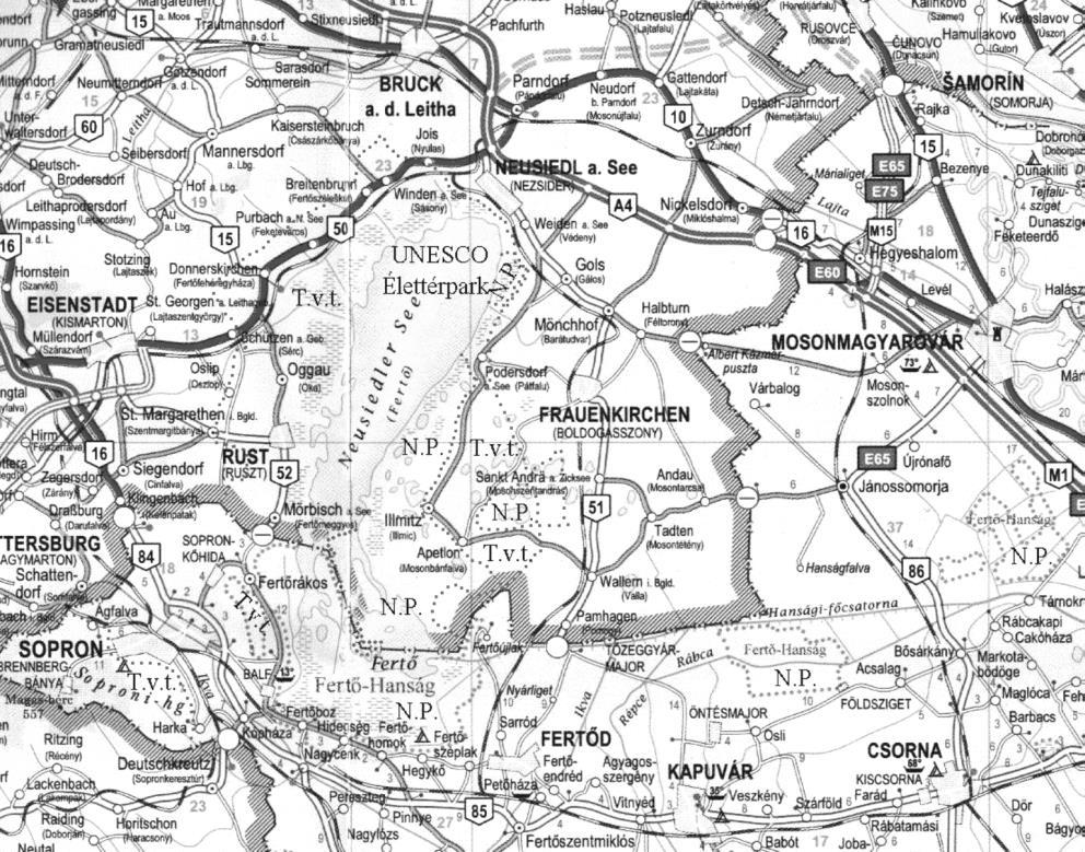 350 Jóna László A Fertő tó több mint kétharmada a trianoni döntés óta (1921) Burgenlandhoz tartozik, ahol napjainkban a turizmuson kívül, a menetrendszerinti hajójáratok is megtalálhatóak.