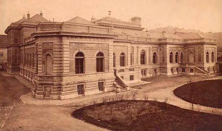 1 iskolatörténeti emlékek 2 187 A mai Trefort kert 1875 körül A képen az 1874-ben épült egykori Élettani Intézet látható (az épület ma is az orvosegyetemé), előtte a mai Trefort kerttel.