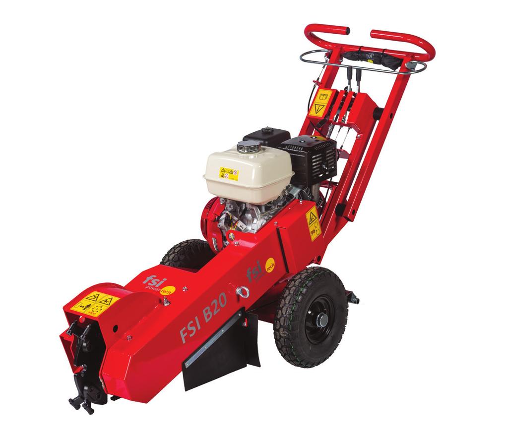 Ø20,5/8 Méret H x Sz x Ma 1800 x 680 x 1100 mm Tömeg 130 kg Vontatható rönkvágó benzinmotorral Extra felszerelés A B20 kompakt és kiegyensúlyozott rönkvágó, amellyel mindenféle farönk vágható.