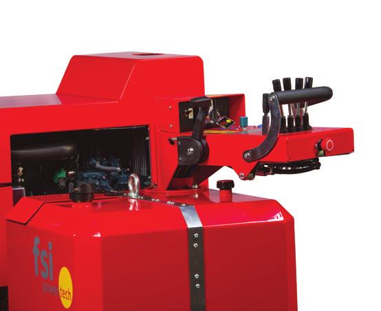 Szélesség +580 mm Nagyon biztonságos; a vezérlőpulton lévő biztonsági kart be kell kapcsolni a vágófej indításához.
